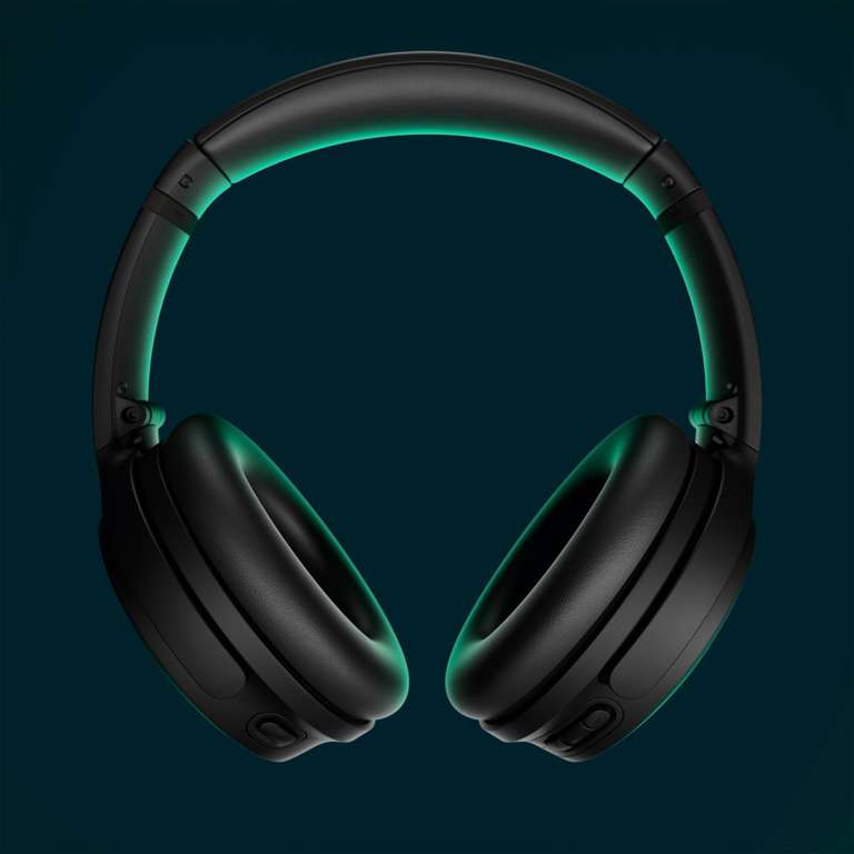 Bose QuietComfort Audífonos inalámbricos con cancelación de ruido, audífonos circumaurales con Bluetooth con hasta 24 horas de autonomía