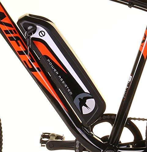 Swifty at650 Bicicleta de montaña con batería en el cuadro, unisex, negro, naranja, talla única