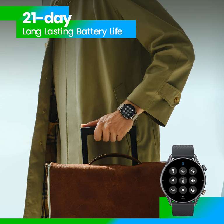 Amazfit GTR 3 Smartwatch Pantalla AMOLED de 1.39"