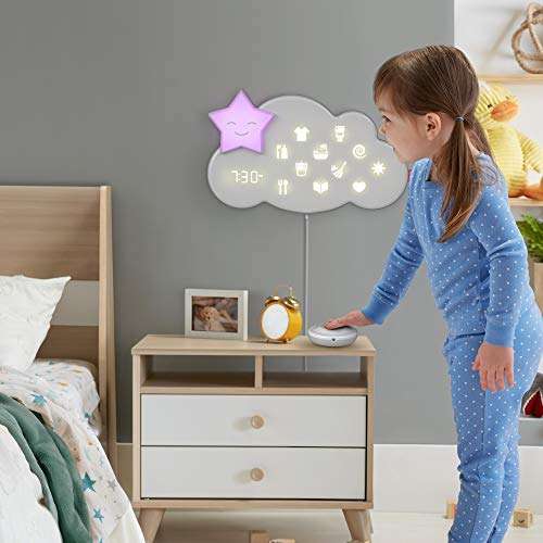 Fisher-Price Lumalou Lámpara Rutinas de Sueño - Producto para Bebés - 3 en 1 - Interactivo - Smart Connect App - para Niños de 0-8 Años