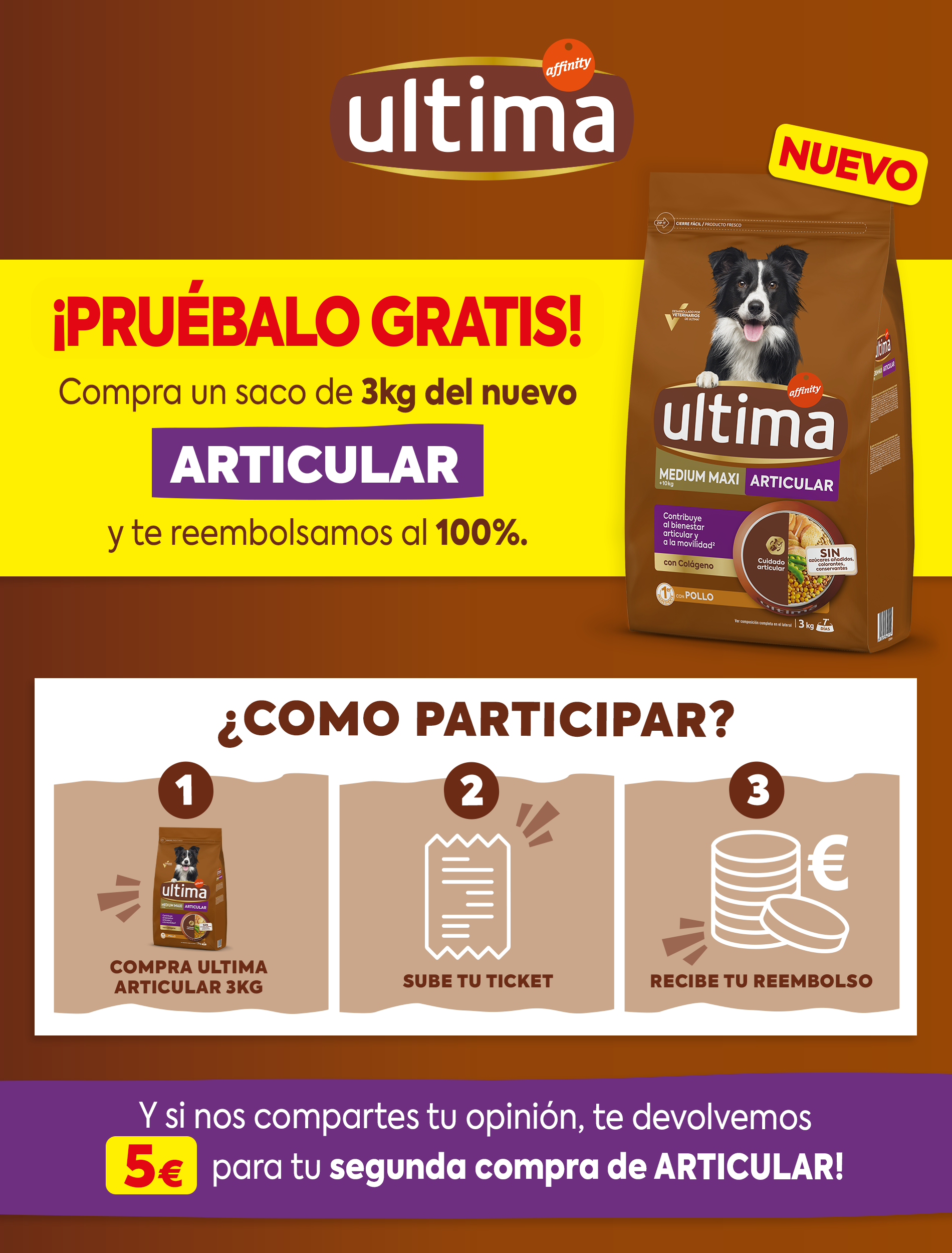 Ultima reembolsa el 100 % De Articular Med Maxi 3 Kg
