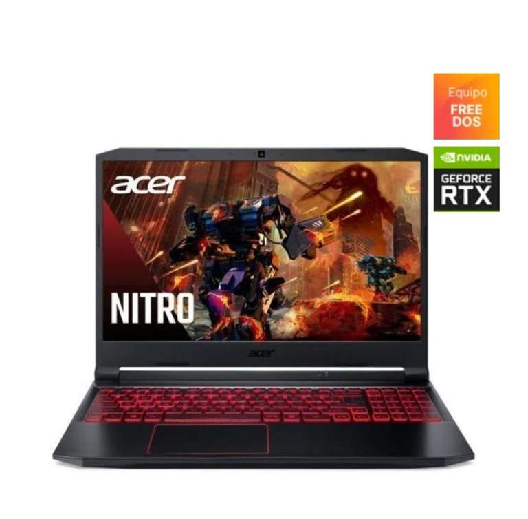 Acer Nitro 5 AN515-45-R19D AMD Ryzen 5 5600H/16GB/512GB SSD/RTX 3060/15.6"