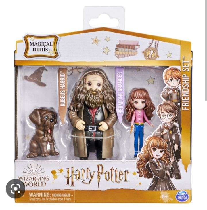 HARRY POTTER al 60%. Pack doble Hermione Granger & Hagrid Universo Harry Potter Wizarding World y más en descripción.