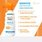 Garnier Delial Protector Solar Adultos Sensitive Advanced SPF50+, 270ml