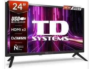 TV LED 24" - M24X14H TD SYSTEMS, HD, DVB-T2 (H.265)Sí, Negro