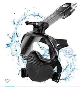 Mascara de Buceo,WANFEI 180° Vista Plegable Máscara de Snorkel de Cara Diseño Anti-vaho Anti-Fuga