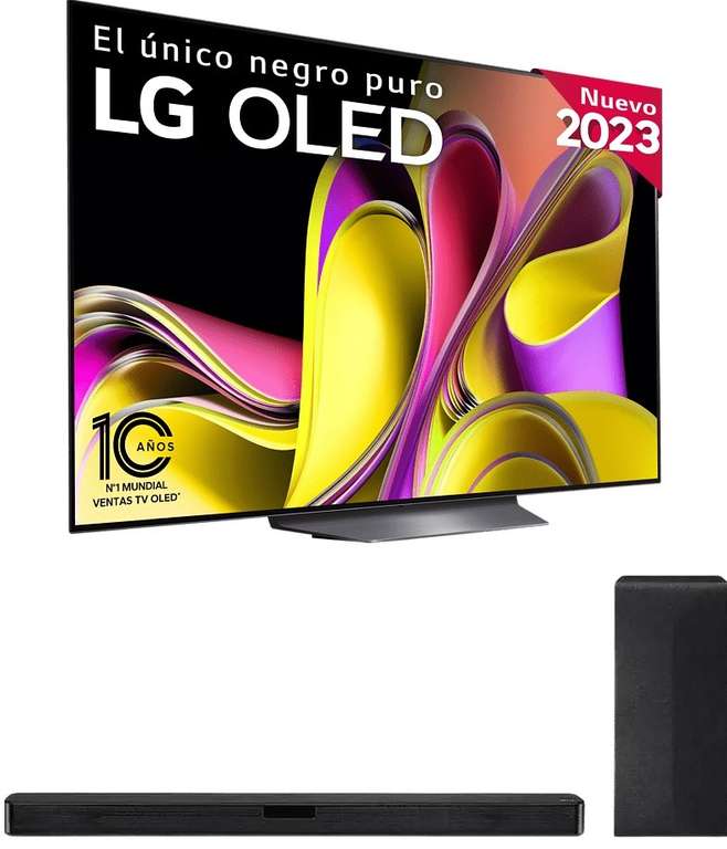 TV OLED 77" - LG OLED77B36LA [2023] + Barra sonido LG SN4 300W + 400€ cashback by LG +10€ newsletter ***Precio Final 2089***