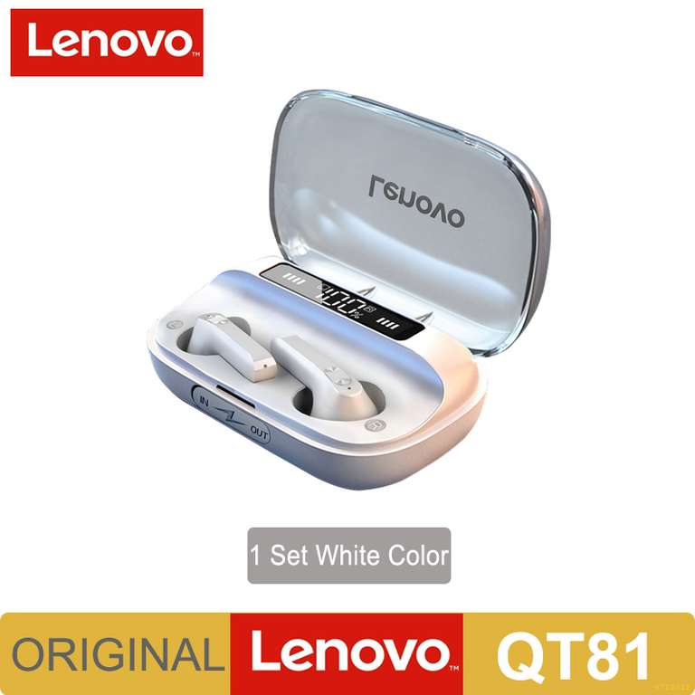 Lenovo Auriculares Inalámbricos QT81