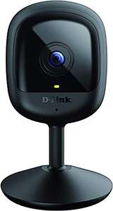 D-Link DCS-6100LH, Cámara IP WiFi Compacta Full HD, visión nocturna, control app, detecta sonido/movimiento y graba en la nube, Alexa/Google