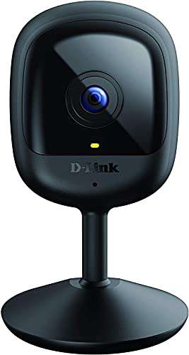 D-Link DCS-6100LH, Cámara IP WiFi Compacta Full HD, visión nocturna, control app, detecta sonido/movimiento y graba en la nube, Alexa/Google