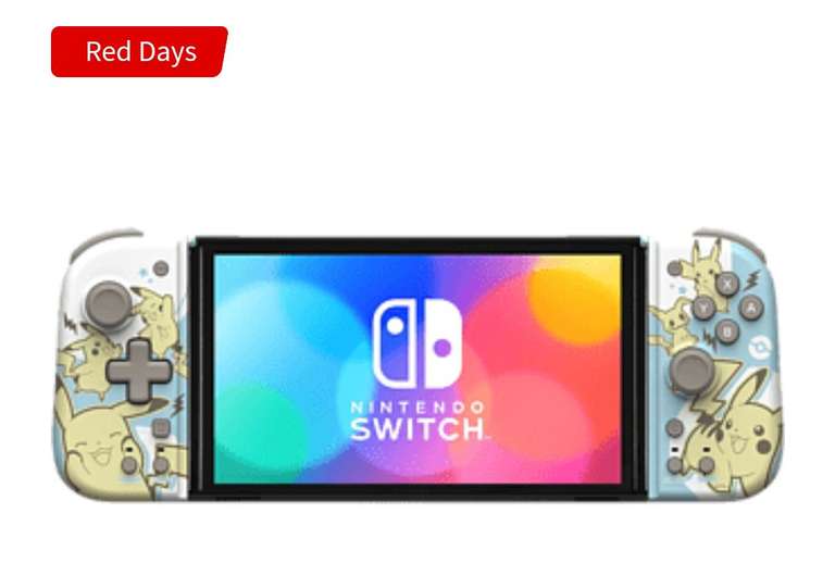 Mando - HORI Split Pad Compact Pikachu y Mimikyu, Nintendo Switch, Inalámbrica, Azul y amarillo