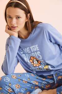 Conjunto de Pijama largo (camiseta y pantalón) de Snoopy de Women' Secret - 10,99€ (XS Disponible / Resto agotadas)
