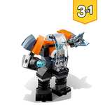 LEGO 31111 Creator 3en1 Ciberdron, Cibermech o Moto
