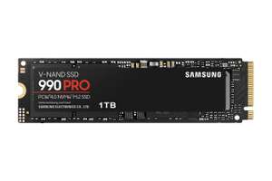 Samsung 990 PRO - 1TB SSD PCIe 4.0 NVMe M.2, velocidades de lectura/escritura de hasta 7450/6900 MB/s., SIN DISIPADOR
