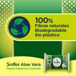 24 Paquetes Papel Higiénico Húmedo Scottex con Aloe Vera y Prebióticos,