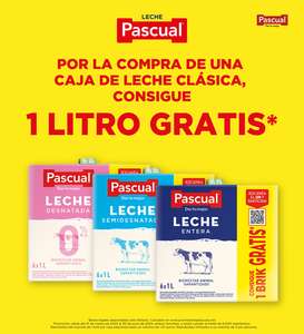 1 LITRO de leche Pascual GRATIS (reembolso)