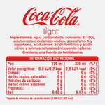 Coca-Cola Light - Refresco de cola sin azúcar, sin calorías - Pack 24 latas 330 ml