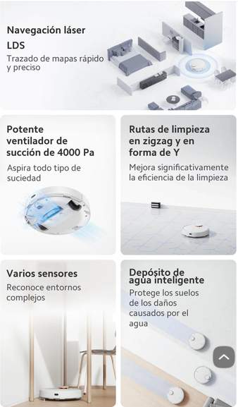 Robot Aspirador Xiaomi Robot Vacuum E12/ Friegasuelos/ control por WiFi »  Chollometro