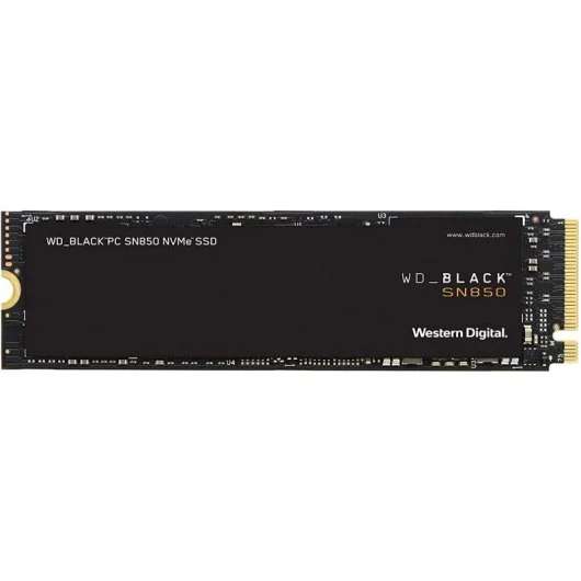 WD Black SN850 2TB SSD NVMe M.2 PCIe 4.0 sin Disipador Térmico