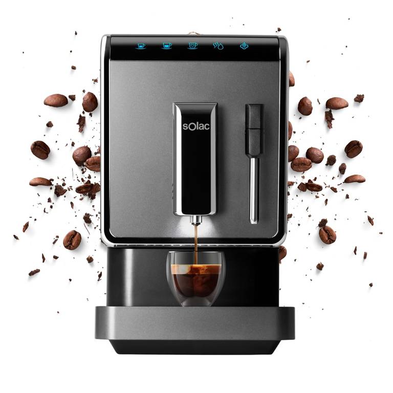 Cafetera Superautomática Solac CA4810 (19 Bares, Ultra Compacta 18cm)