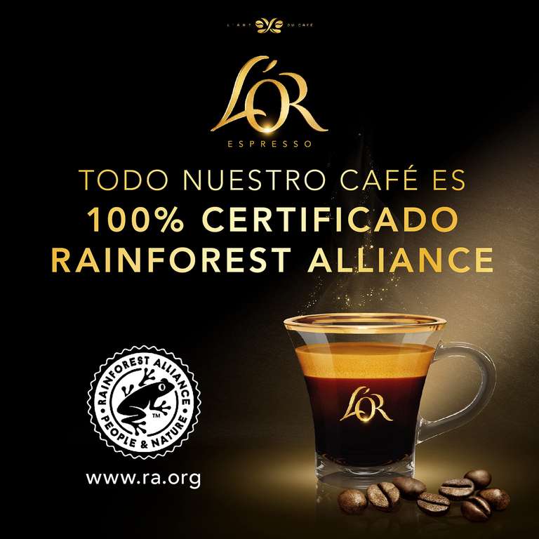 2 x L'OR Espresso Colombia Café en Grano Natural 100% Arábica - Intensidad 8 | Total 1000g