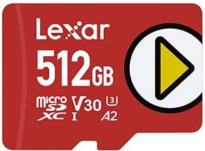 Tarjeta Lexar Play 512GB microSDXC UHS-I, hasta 150MB/s de Lectura (LMSPLAY512G-BNNAG)