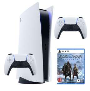 Para bolsillos hambrientos 28,95 €/mes (579,00 € TIN 0% y TAE 0%): Pack PlayStation 5 + Mando DualSense Blanco + God of War Ragnarök
