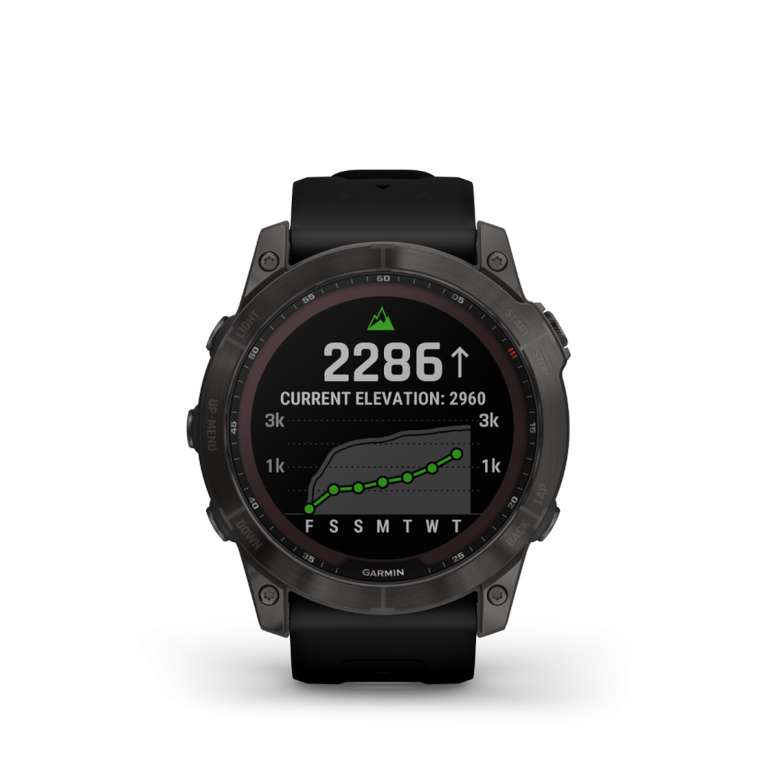 Reloj deportivo - Garmin Fēnix 7X Solar, (577€ con la Newsletter), 127-210 mm, 1.4", 18 días, PowerGlass (Carga Solar), WiFi