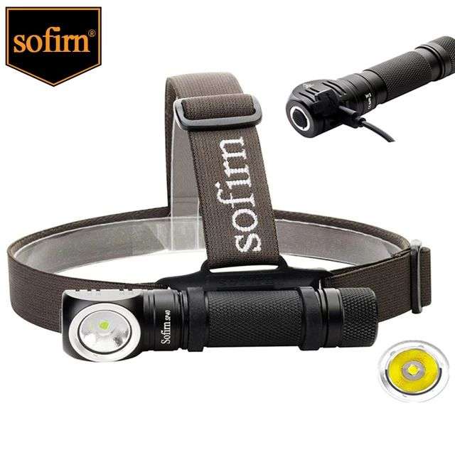 Sofirn-Faro LED SP40 portátil, linterna recargable USB con bombilla XPL, de 1200lm, indicador de potencia magnética