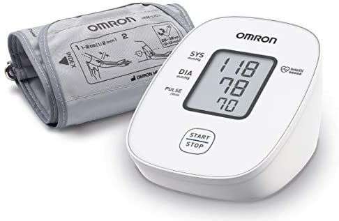 OMRON X2 Basic Tensiómetro de brazo, monitor para medir la presión arterial en casa
