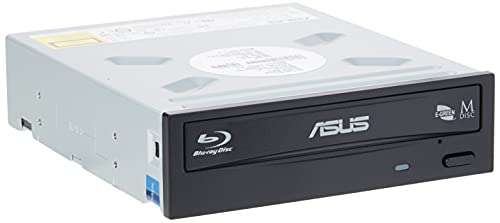 Grabadora de Blu-ray, ASUS BW-16D1HT 16X - compatible con M-DISC, encriptación de disco, almacenamiento web ilimitado (12 meses)