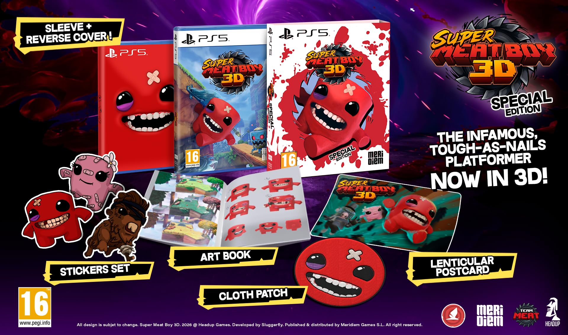 Super Meat Boy 3D Special Edition para PS5 – Edición física especial