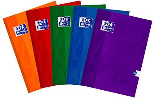 Oxford cuadernos paquete de 5 unidades colores Mix A5