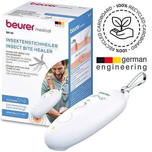 Beurer BR 10 Aparato para el tratamiento de mordeduras y picaduras de insectos, Color Blanco, Diseño compacto