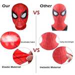 Máscara Spiderman para niños, adultos, Halloween, máscara Deadpool