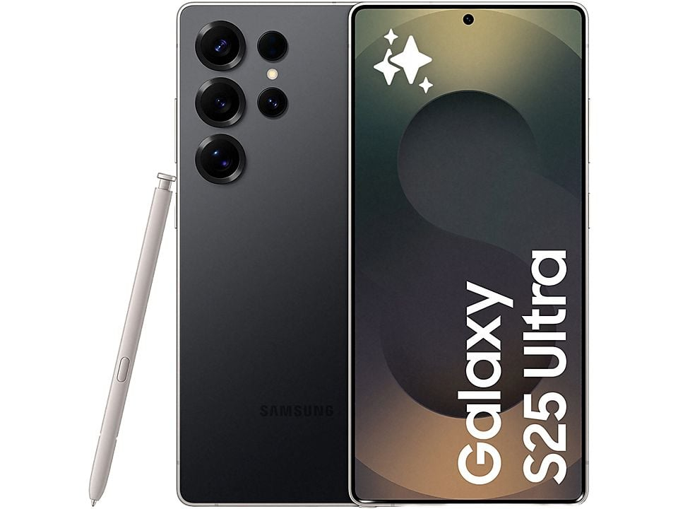Móvil - Samsung Galaxy S25 Ultra, Titanium Black, 256 GB, 12 GB RAM, 6.9" WQHD+, Snapdragon 8, 5000 mAh, Android 15