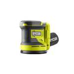 RYOBI - Lijadora Excéntrica 18V ONE+ 125mm + 3 Abrasivos para Eliminar Pintura, Barniz y Lijar Pequeñas Superficies -