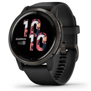 Garmin Venu 2 - Reloj inteligente con GPS, música y deportes, Negro, 45 mm