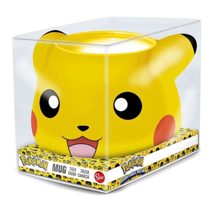 Taza 3D Pokemon Pikachu (también Amazon)