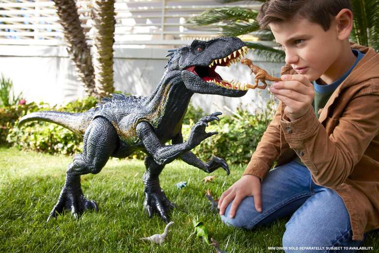Mattel Jurassic World Super Colosal Indoraptor Dinosaurio gigante de juguete