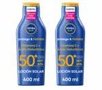 2 unidades NIVEA SUN Protege & Hidrata - Leche Solar FP50+