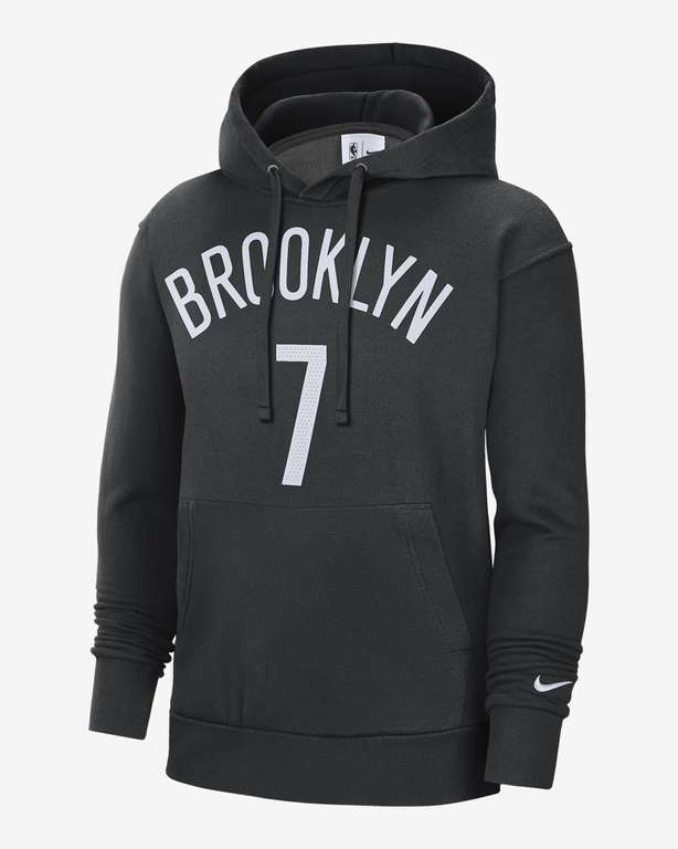 Brooklyn Nets Essential Sudadera capucha de tejido Fleece Nike de la NBA - Hombre »