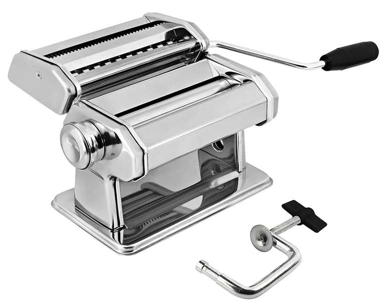 Máquina Manual de acero inoxidable para hacer Pasta 15.5 cm H x 20 cm W x 20 cm