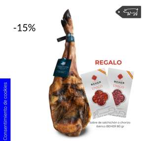 Paleta de Bellota 100% Ibérica Sánchez Romero Carvajal 4/4.5KG (!!!Brida Negra!!!) + Regalo + Loncheado y Envasado GRATIS (+Pesos)