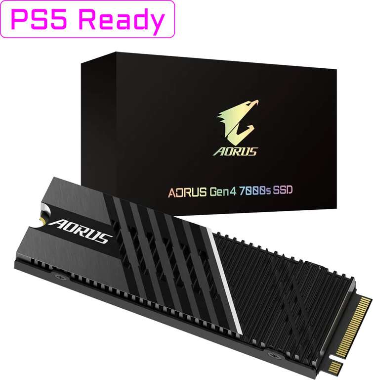 Gigabyte Aorus Gen4 7000s 1TB SSD M.2 NVMe PCIe 4.0 con disipador