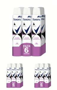 18 desodorantes Rexona Invisible Desodorante Aerosol Antitranspirante para mujer Black&White 200ml -3x Pack de 6. 8'10€/pack. 1'35€/ud