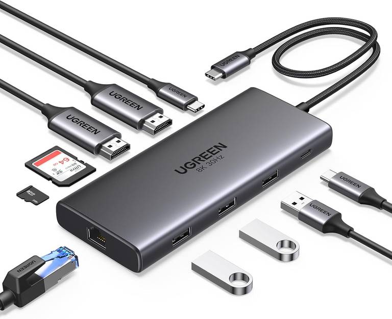 UGREEN Revodok Pro 210 Hub USB C 10 en 1