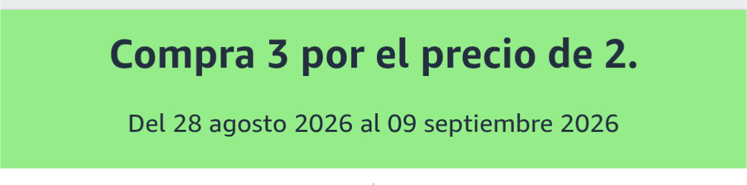 Compra 3 por el precio de 2.