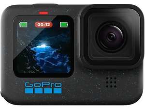 Cámara deportiva - GoPro Hero 12, HyperSmooth, 27 megapixels, 5.3K, HDR, Sumergible hasta 10m, Cámara lenta, Negro (Con cupón Happy)