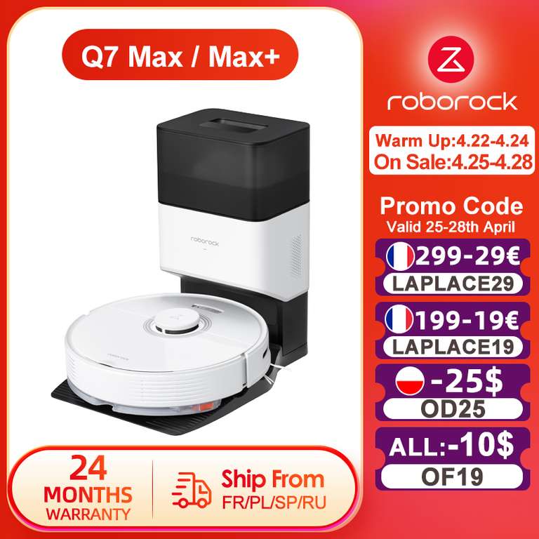 Buenos precios para Roborock Q7 Max y Q7 Max+ desde España